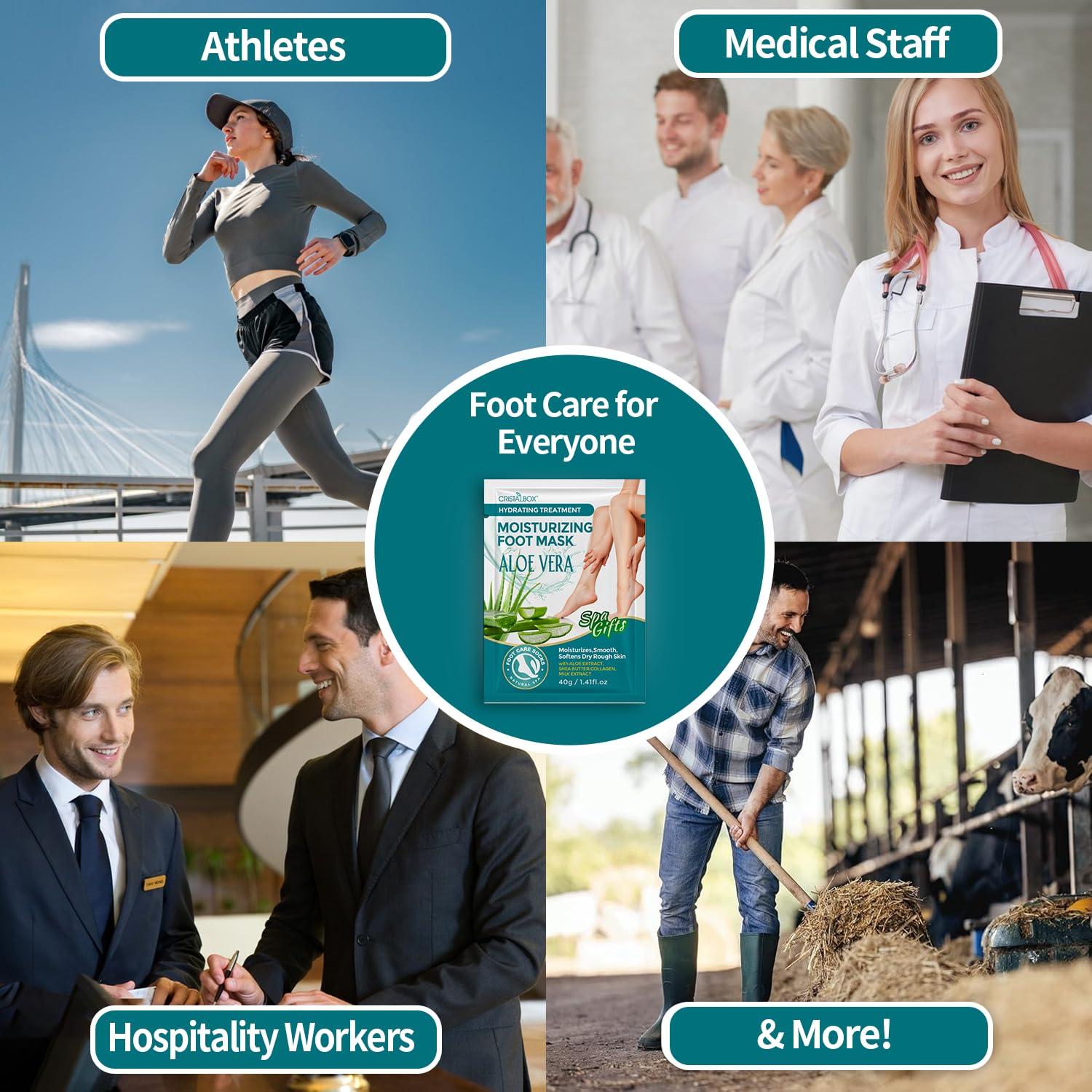 Mascarilla Hidratante para Pies Cristalbox - 5 Paquetes