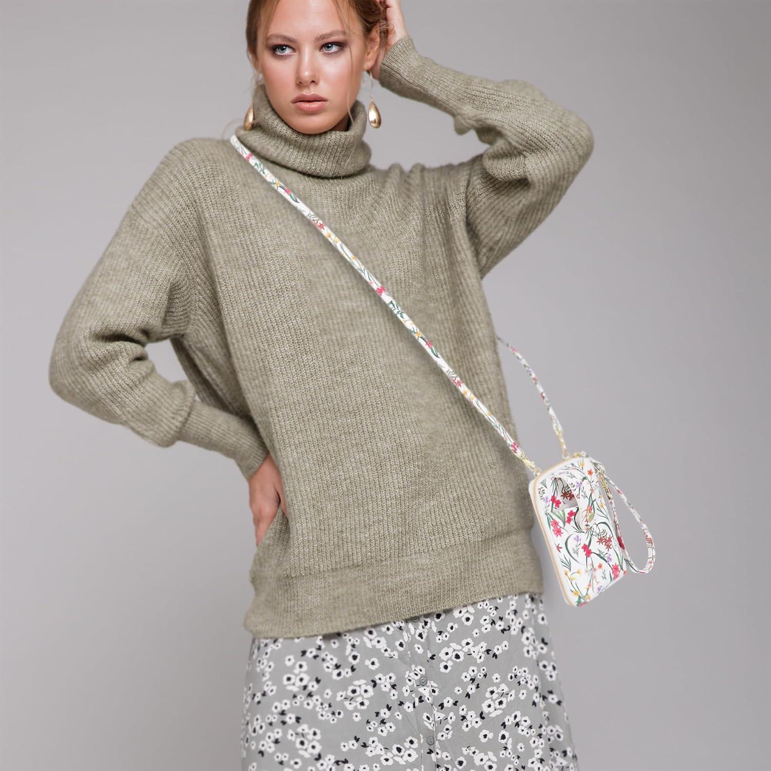 Billetera Cruzada Mundi Jacqui RFID para Mujeres - Cuero Vegano Negro