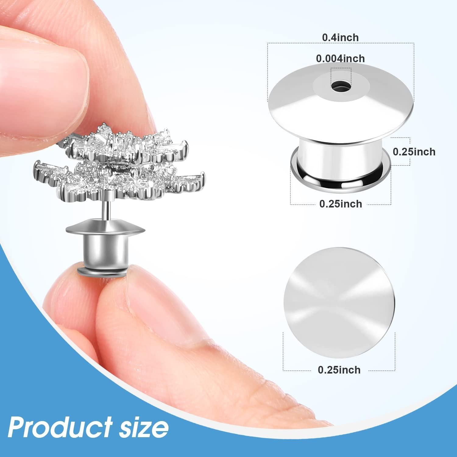 20 Sujetadores de Pin de Bloqueo NANMOTUE Metal Plata