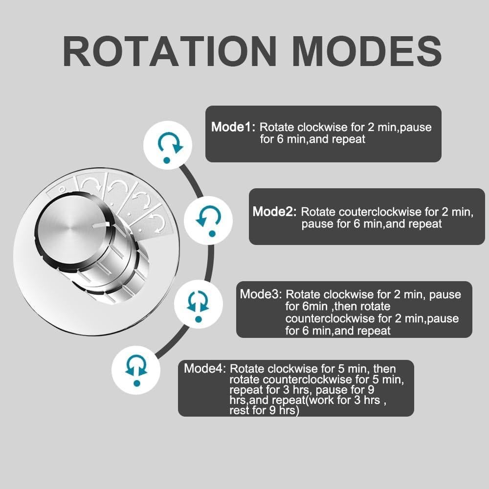 Winder de Reloj Automático J&T 4 Relojes + 6 Almacenamientos LED