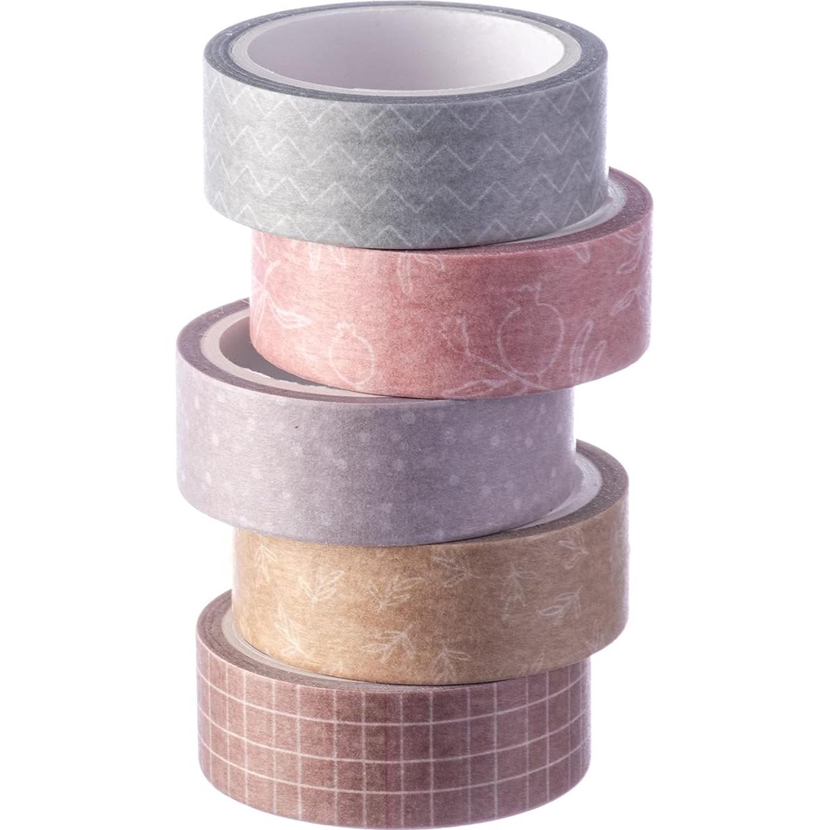 Conjunto de Cinta Washi DiverseBee Bosque 5 Rollos 1.5cm x 5m