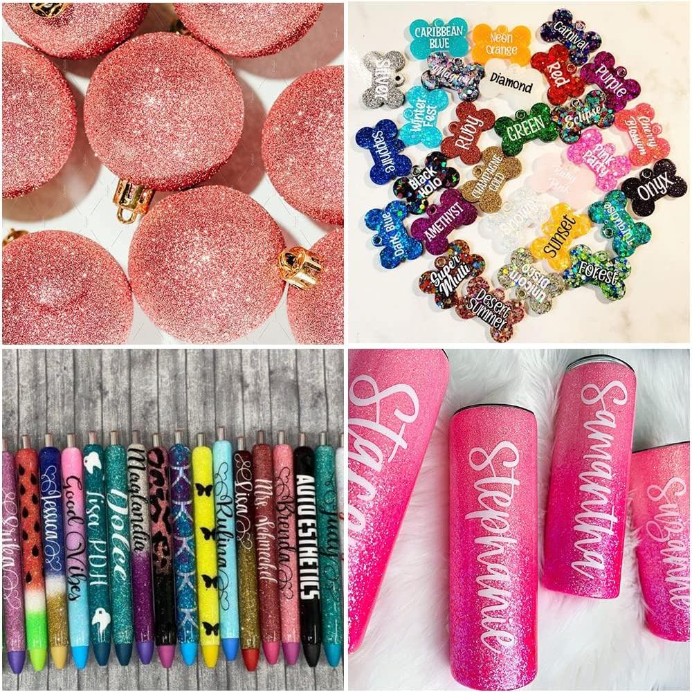 Juego de 36 Colores de Purpurina Ultra Fina Linwulte 271.5g