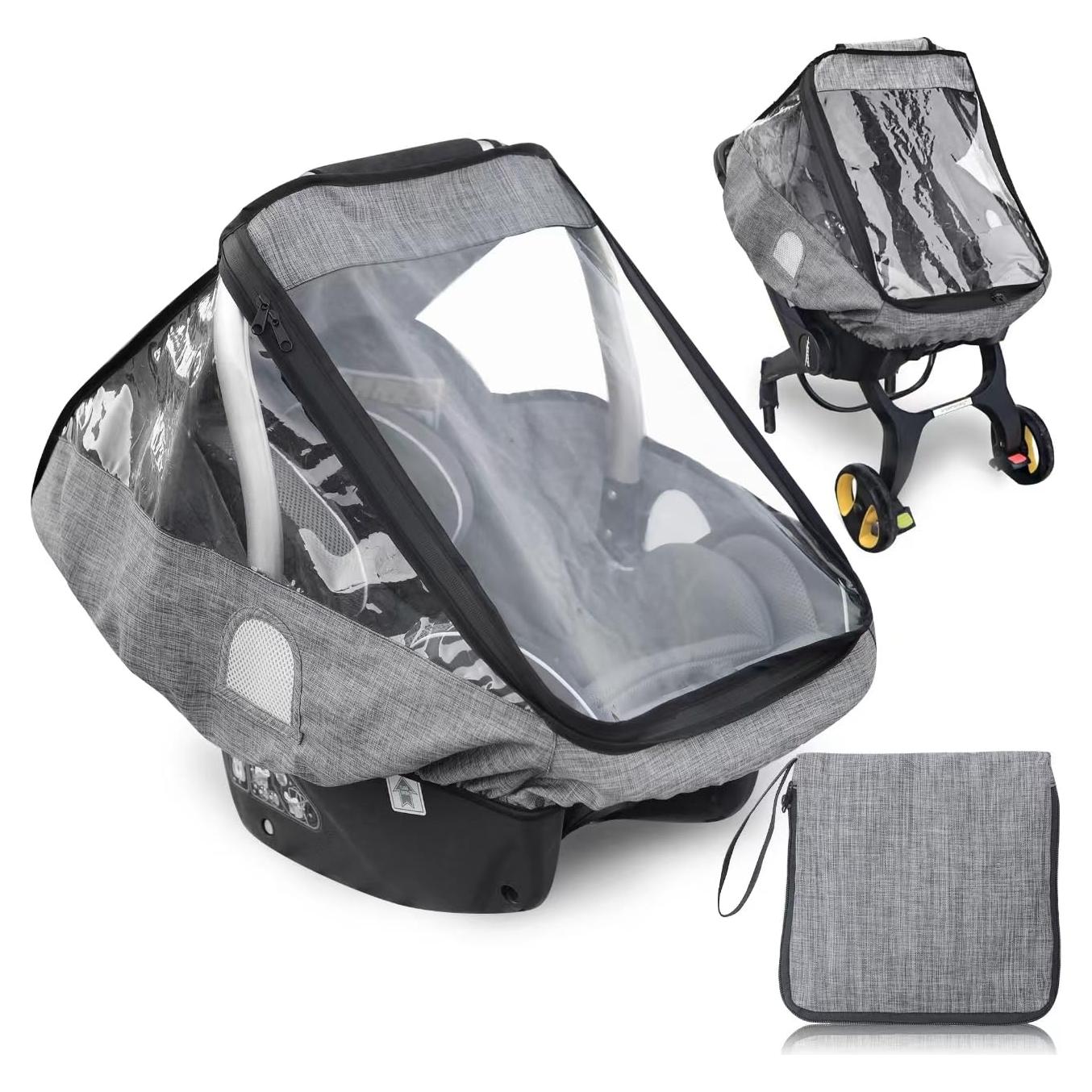 Cubierta de Lluvia para Asiento de Coche Bebé EVA Impermeable