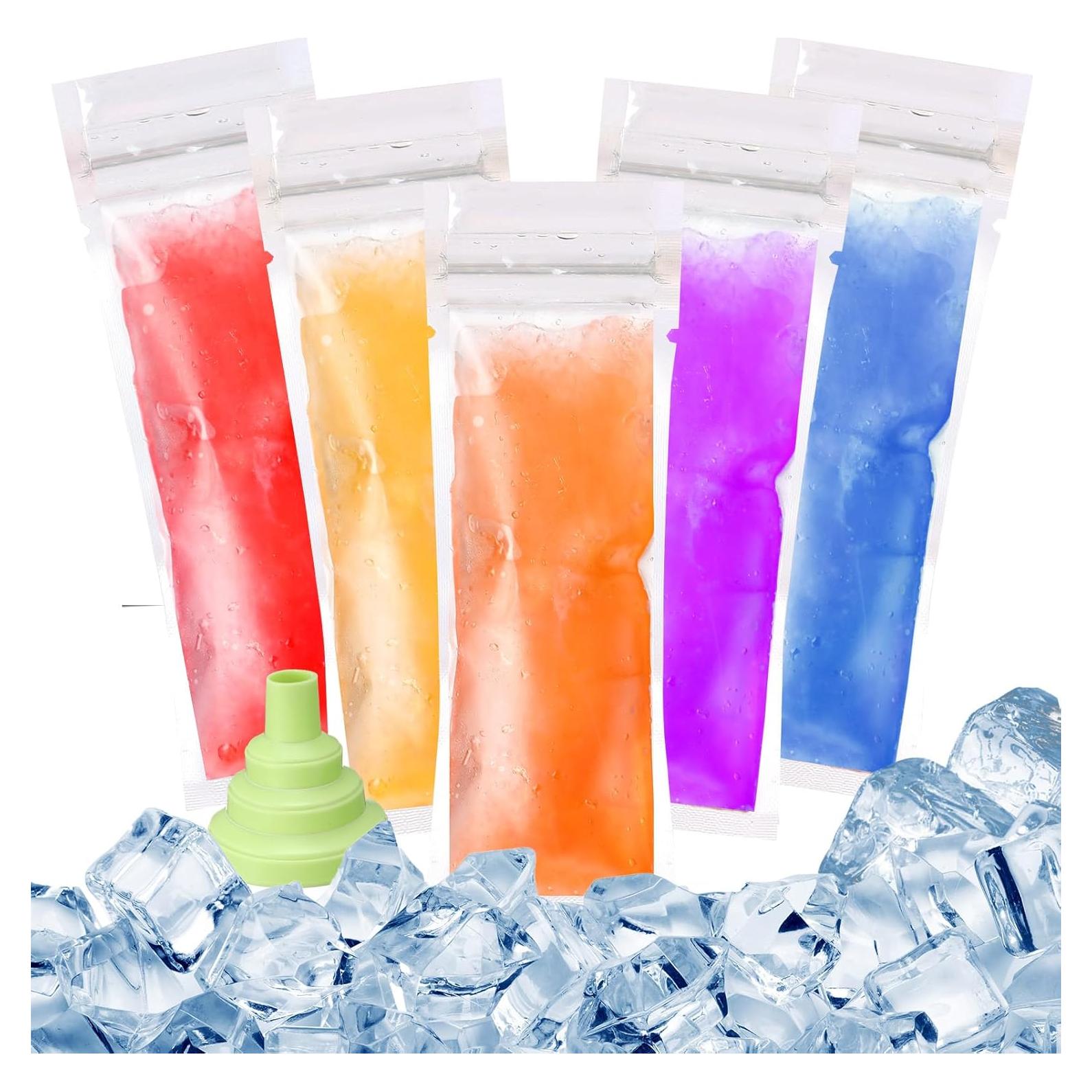 Hoolerry 600 Bolsas de Hielo Desechables con Embudo Silicona 5.1x12.9cm