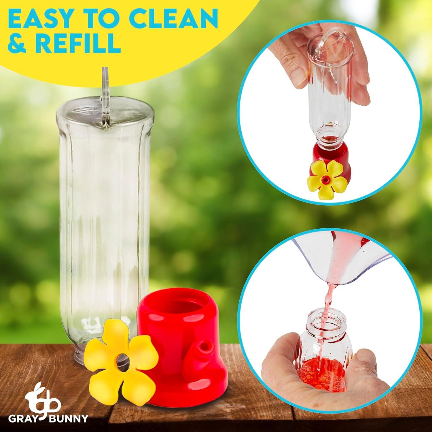 Comedero para Colibríes Gray Bunny con Ventosa 68 ml