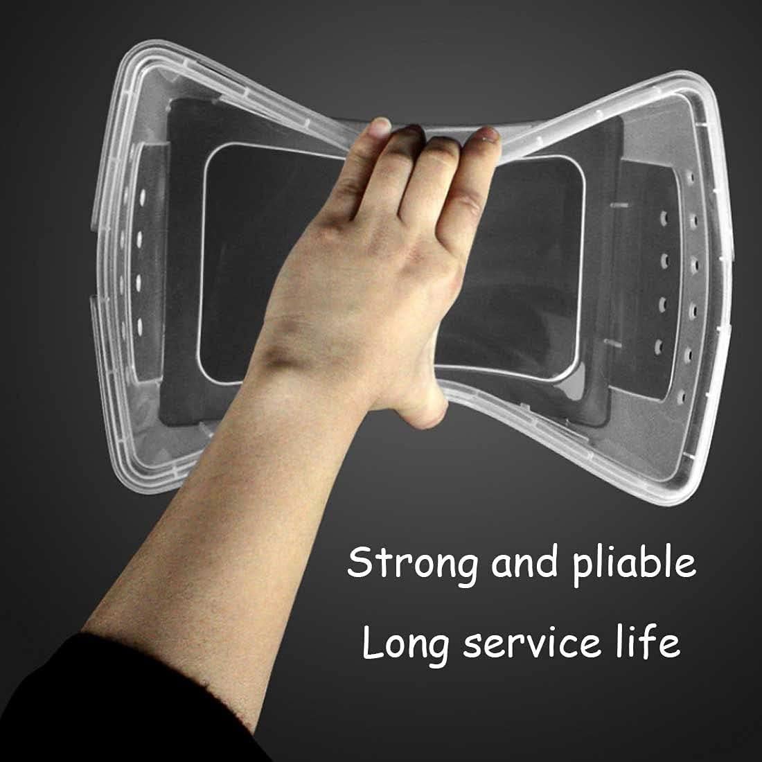 Caja de Alimentación para Reptiles Kathson 26x18cm 2PCS Negra