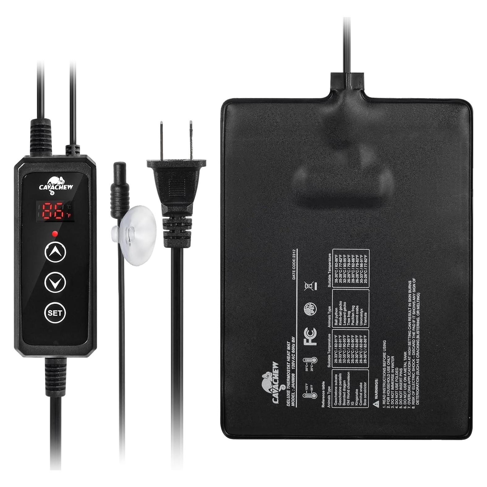 Almohadilla Térmica CAVACHEW 15x20 cm 8W con Termostato