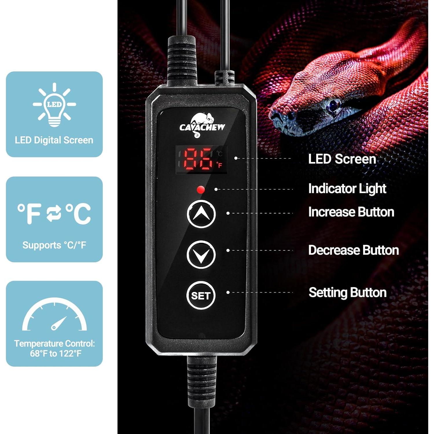 Almohadilla Térmica CAVACHEW 15x20 cm 8W con Termostato