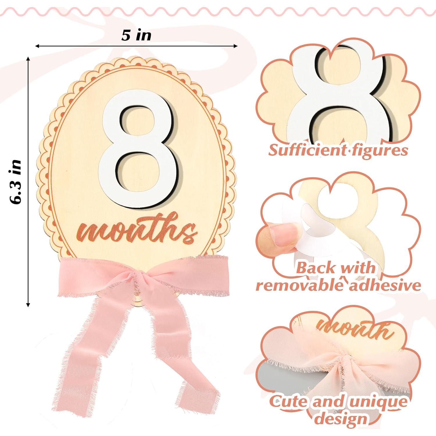 Tarjetas Mensuales de Hitos para Bebés Colingmill Ovaladas