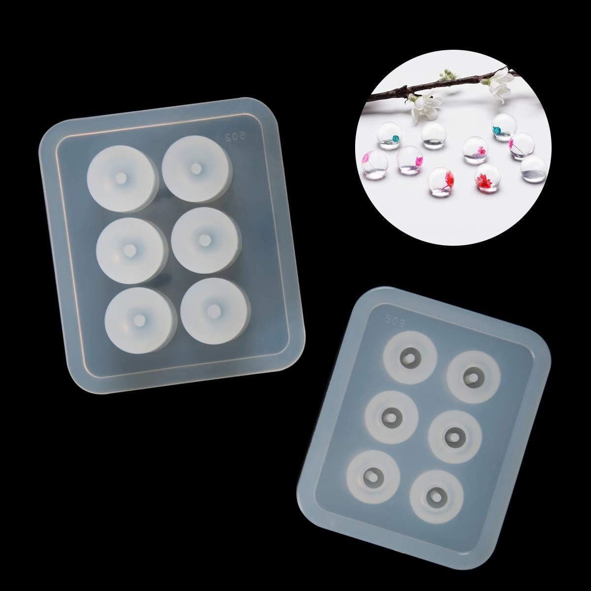 Moldes de Resina Suhome 12 Pcs para Joyería - Silicona 6 Formas