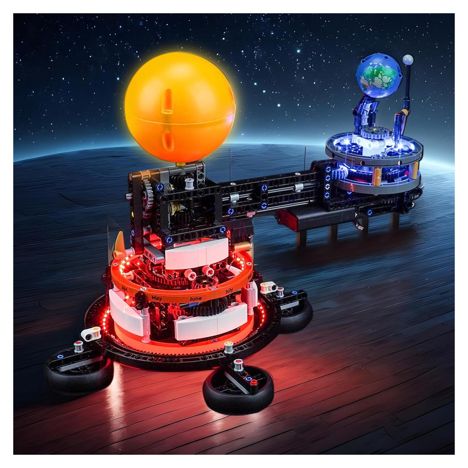 Luces LED BrickBling para Lego 42179 Planeta Tierra y Luna