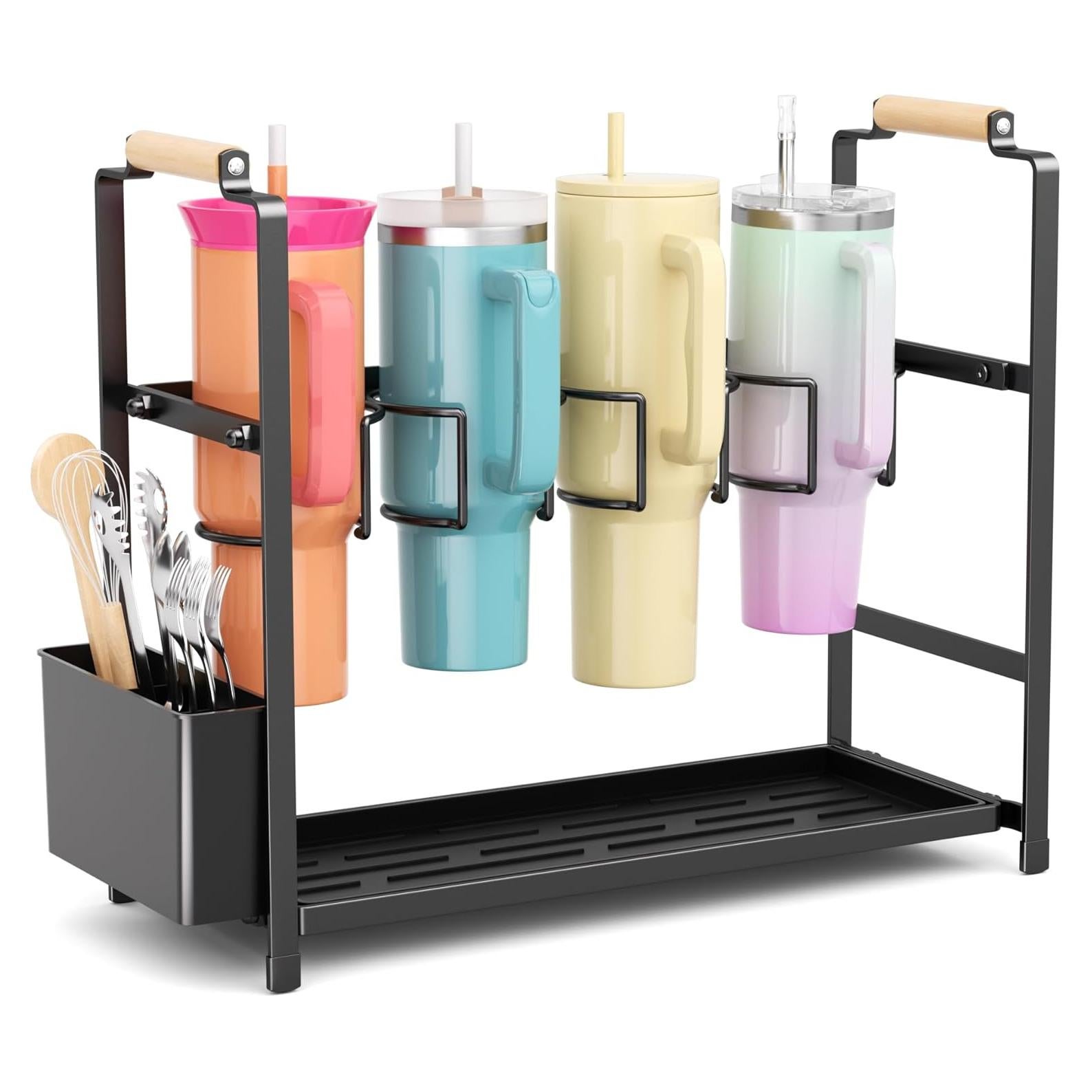 Organizador de Botellas de Agua Ftikvo 40 oz 4 Compartimentos