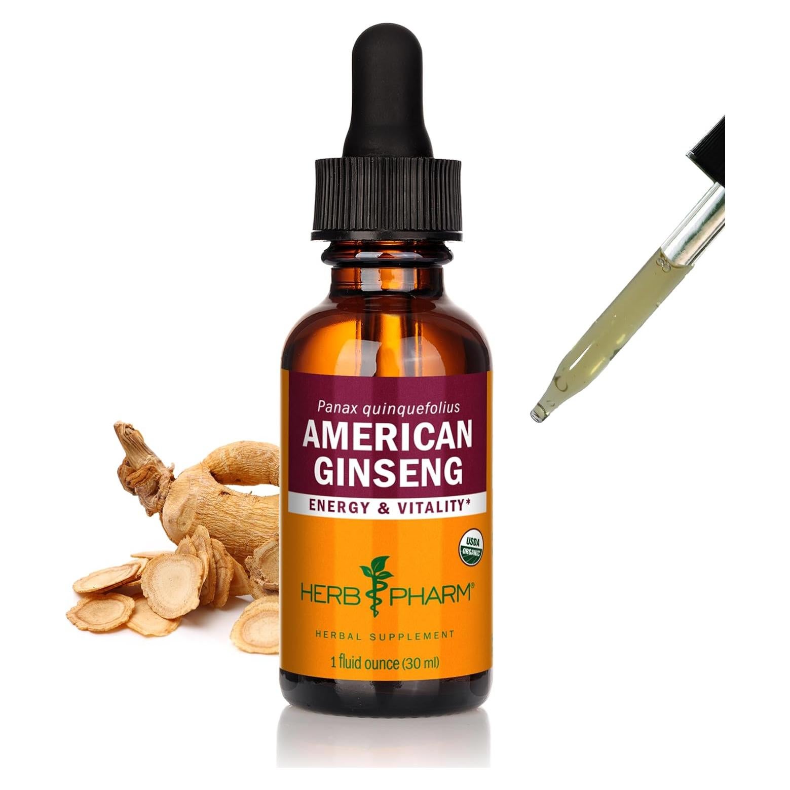 Extracto de Ginseng Americano Orgánico Herb Pharm 30 ml
