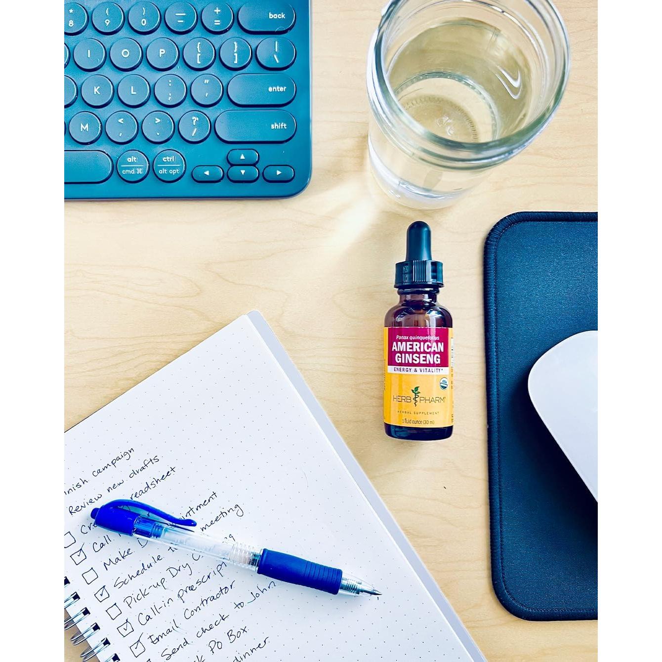 Extracto de Ginseng Americano Orgánico Herb Pharm 30 ml