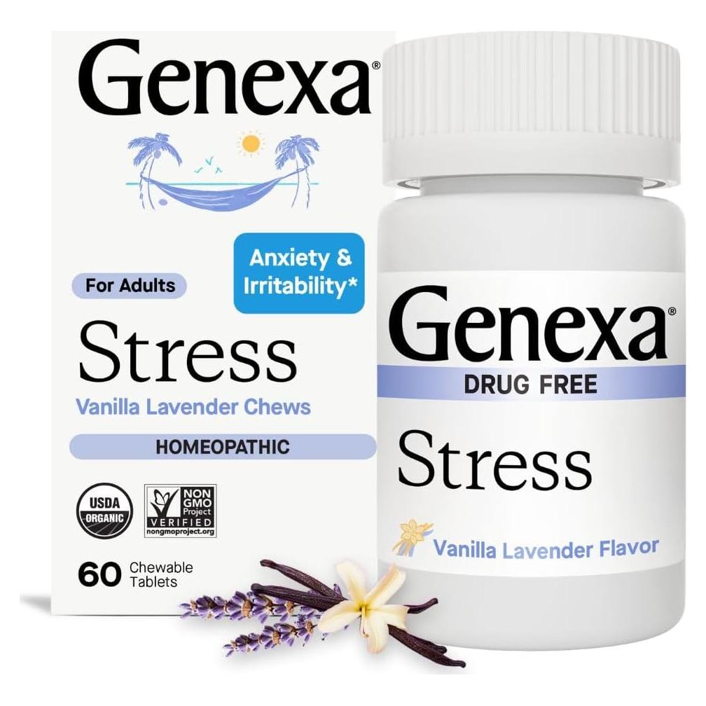 Genexa Estrés Tabletas Masticables 60 Unidades Alivio Ansiedad