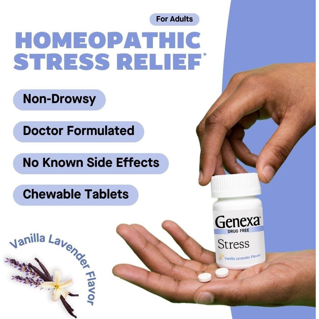 Genexa Estrés Tabletas Masticables 60 Unidades Alivio Ansiedad