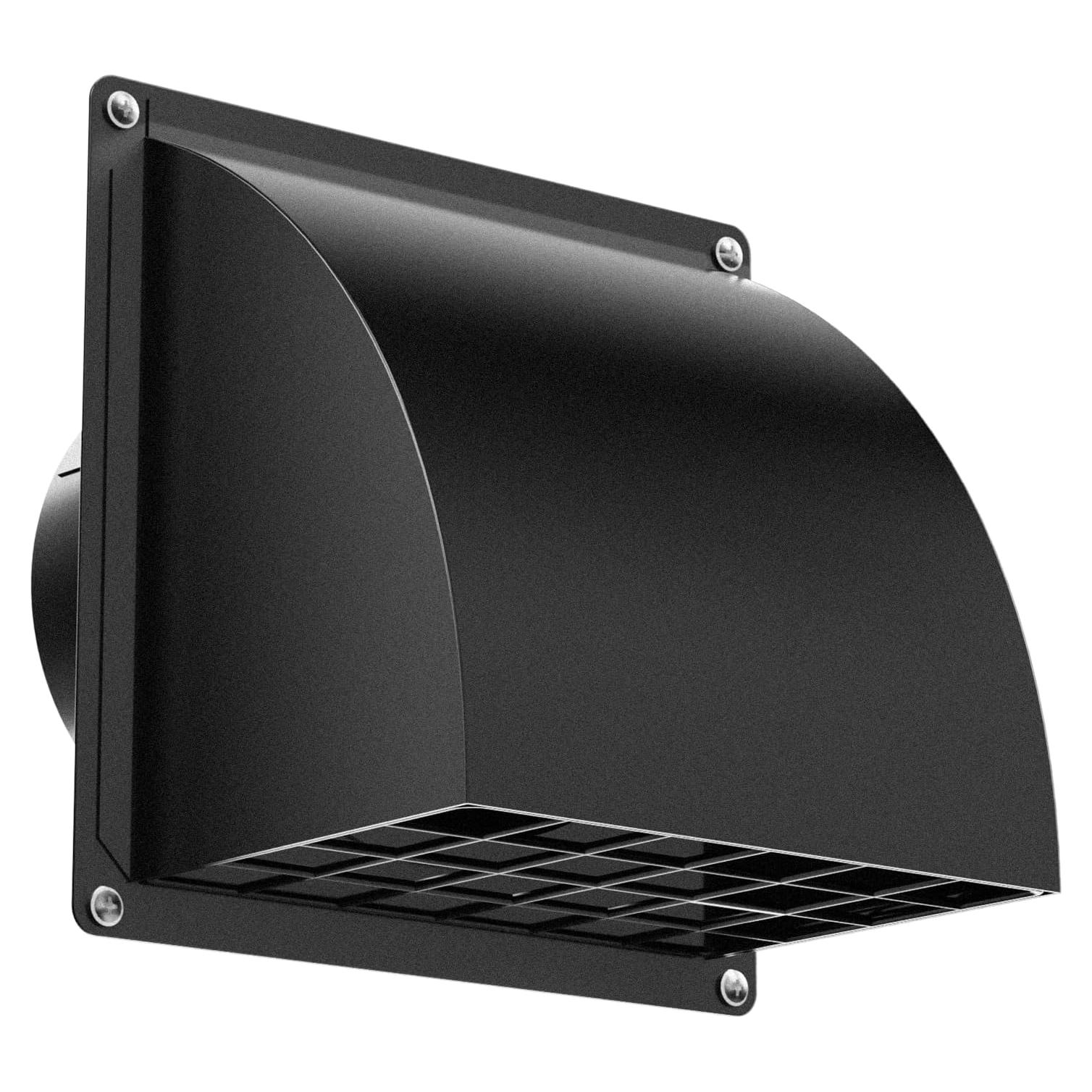 Cubierta de Ventilación de Secadora HG Power 4" Metal Negro