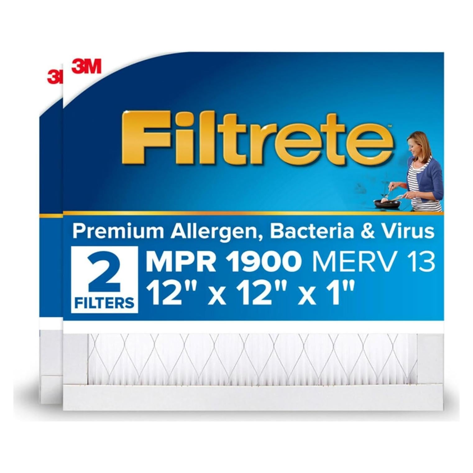 Filtro de Aire Filtrete 30x30 cm MERV 13 Paquete de 2