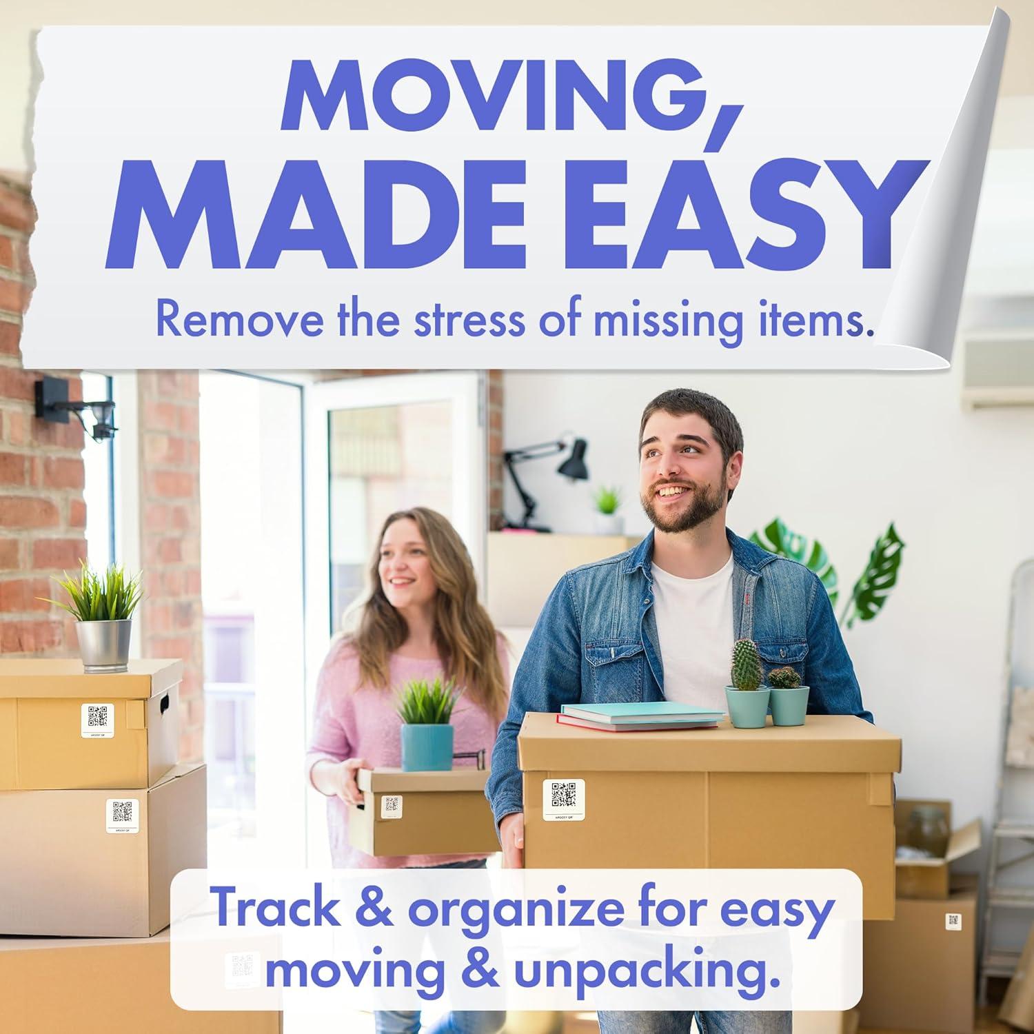 Etiquetas QR Duraderas Argosy QR 5.08x5.08 cm - 40 Unidades