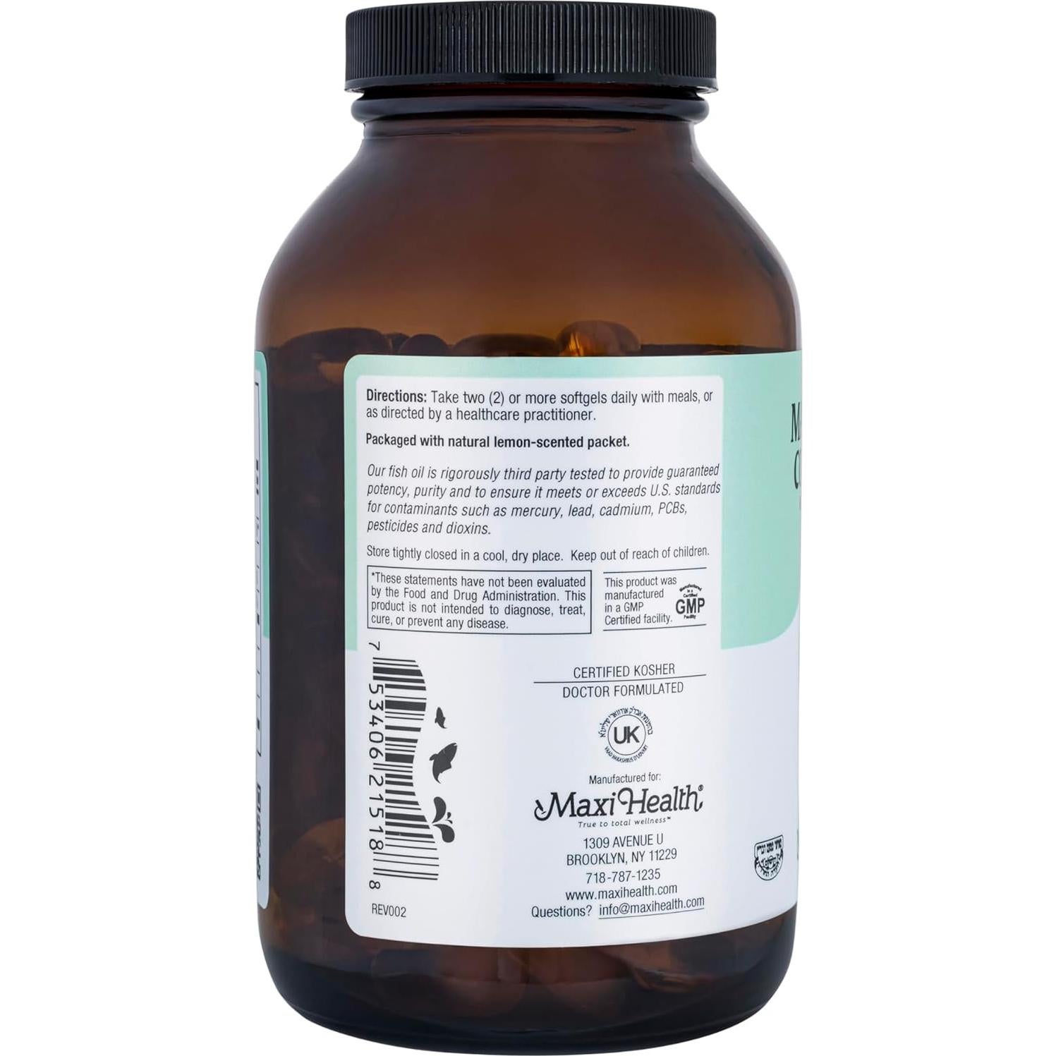 Suplemento Omega 3 Maxi Health 2000 mg 90 Gelatinas Blandas