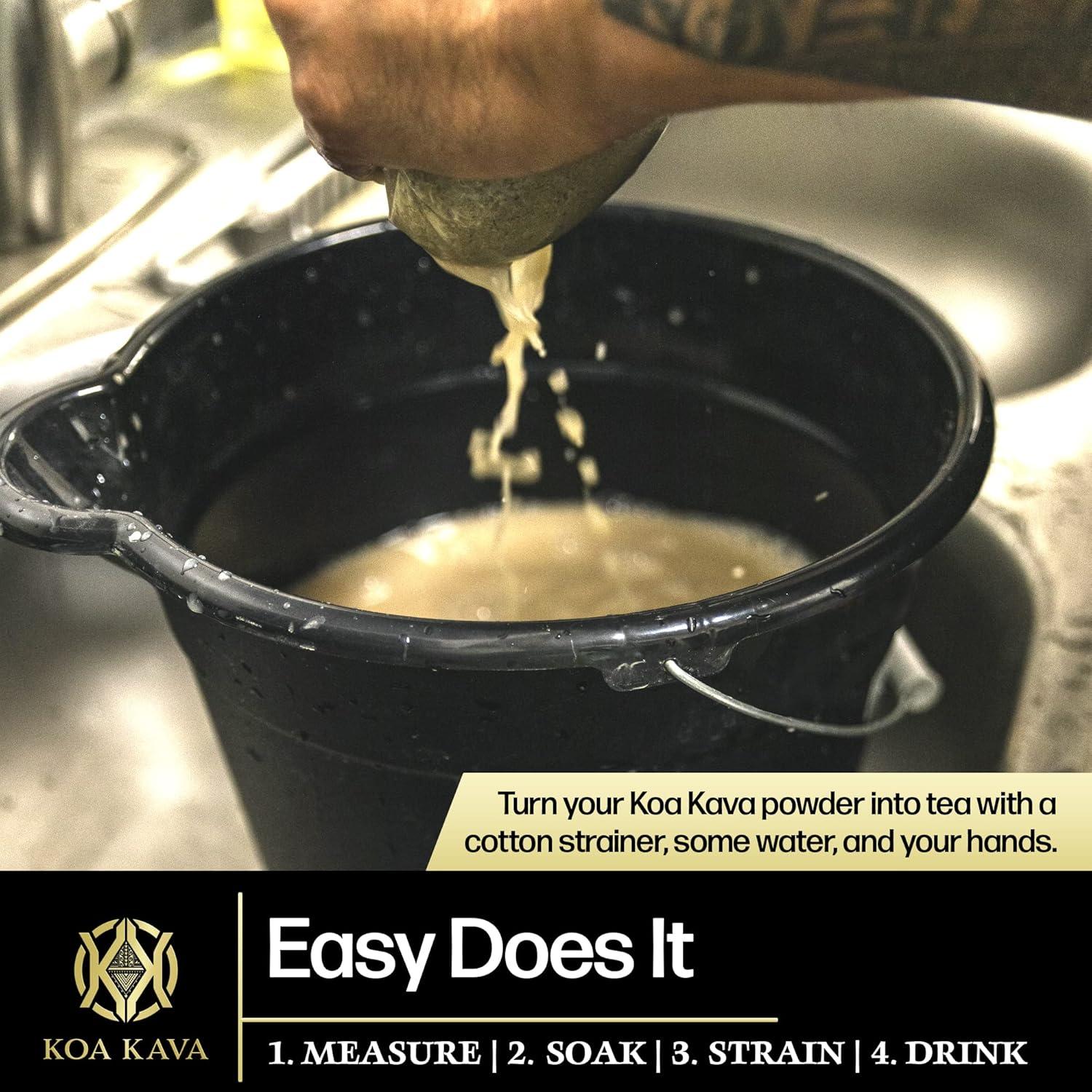 Kava Kava Polvo Koa - 453g de Raíz de Tonga, Bebida Natural