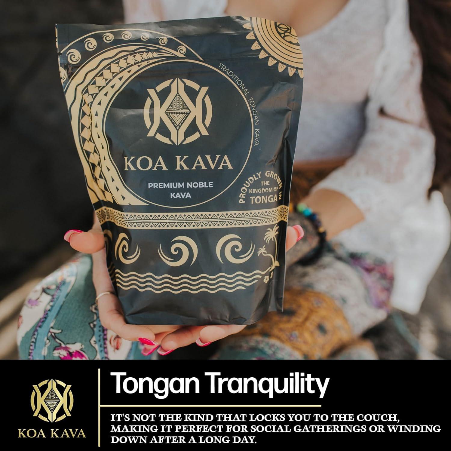 Kava Kava Polvo Koa - 453g de Raíz de Tonga, Bebida Natural