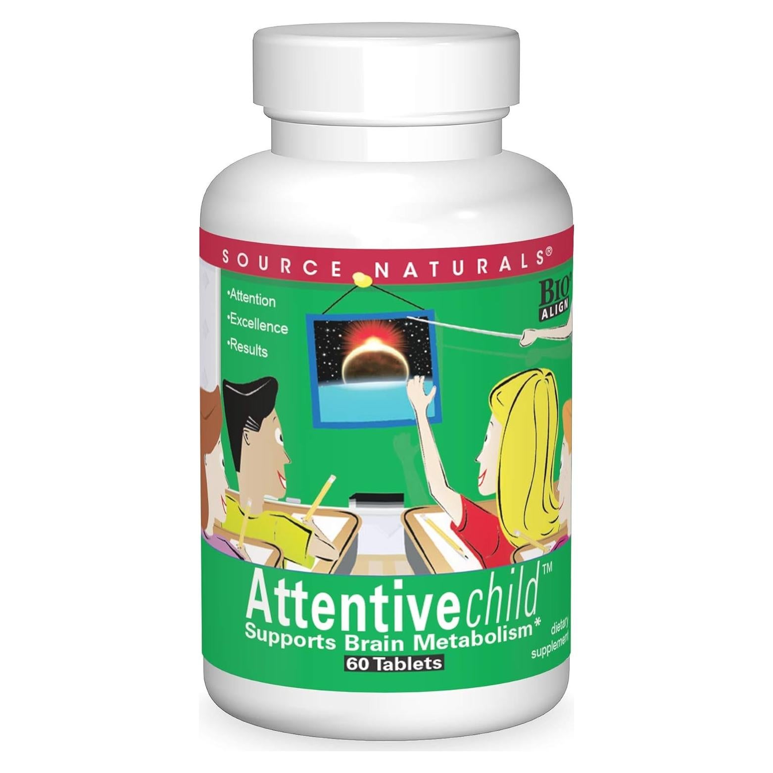 Suplemento Cognitivo Niños Source Naturals 60 Tabletas