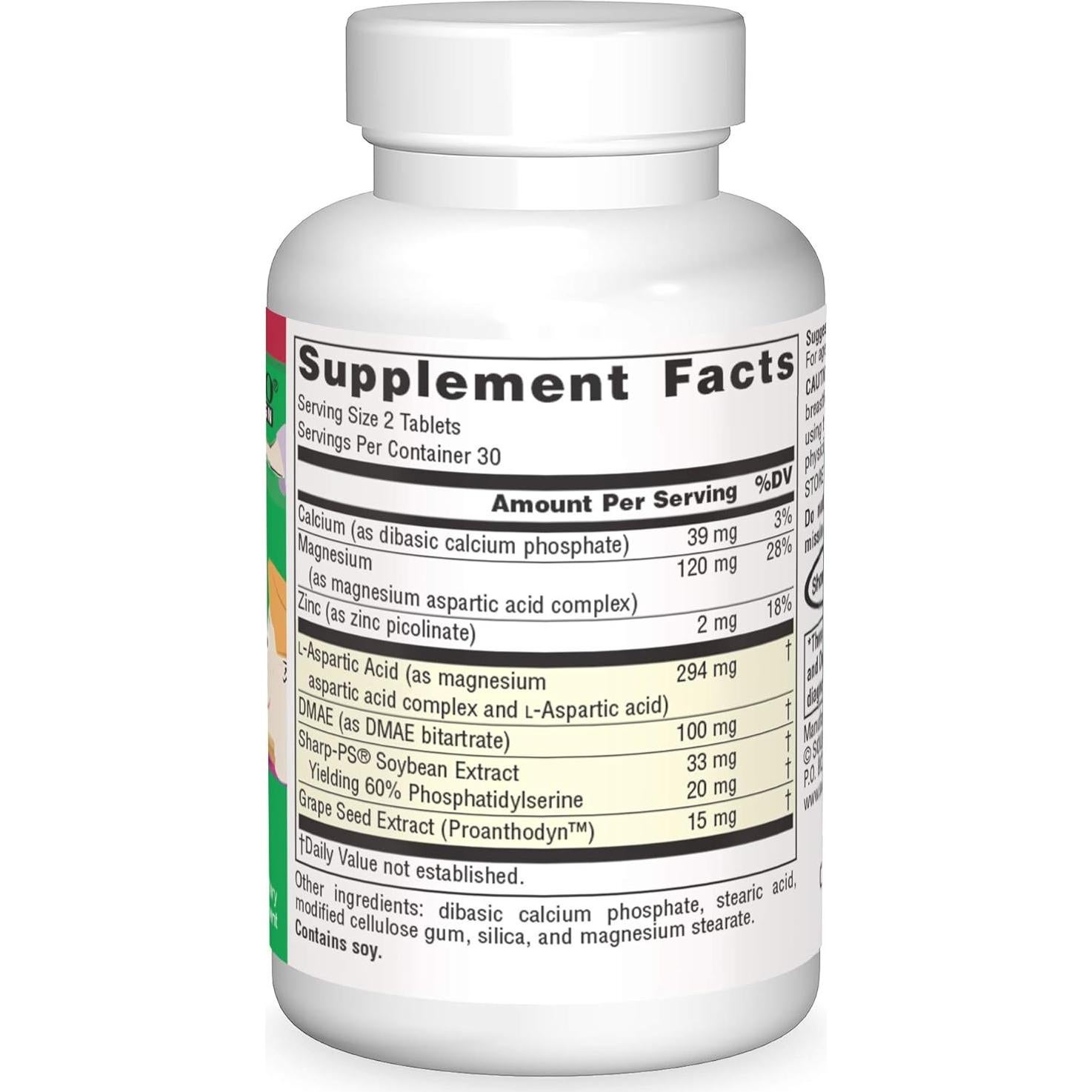 Suplemento Cognitivo Niños Source Naturals 60 Tabletas