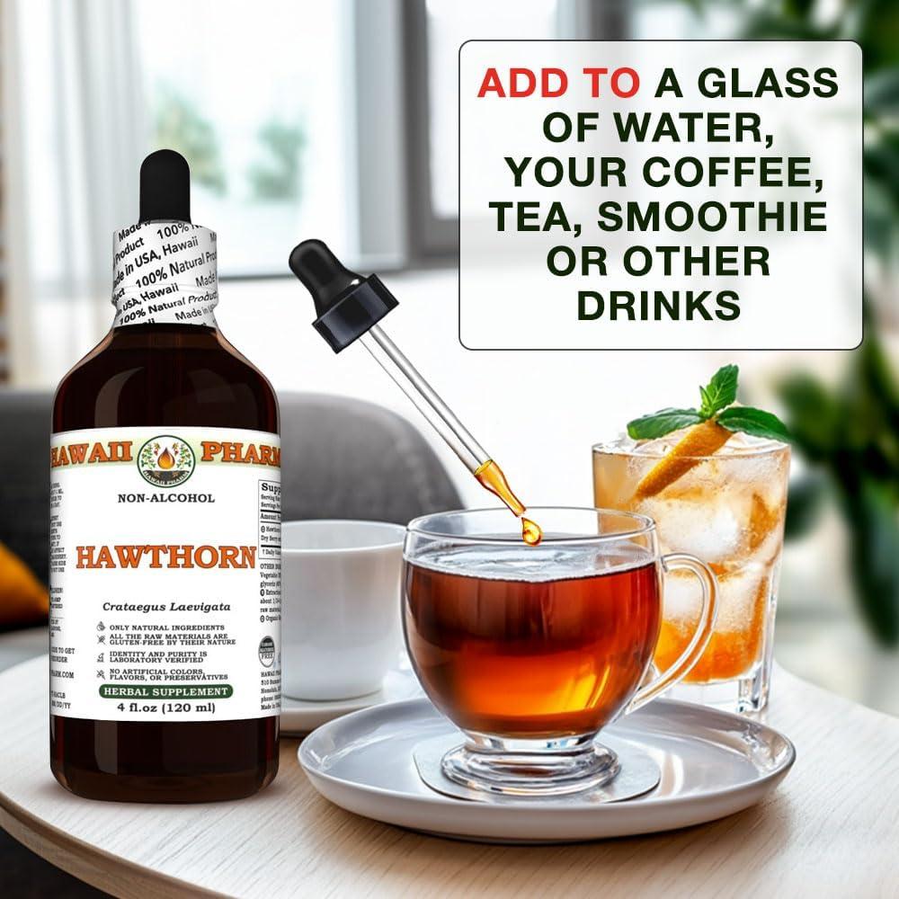 Extracto de Hawthorn sin Alcohol Hawaii Pharm 60 ml Antioxidante