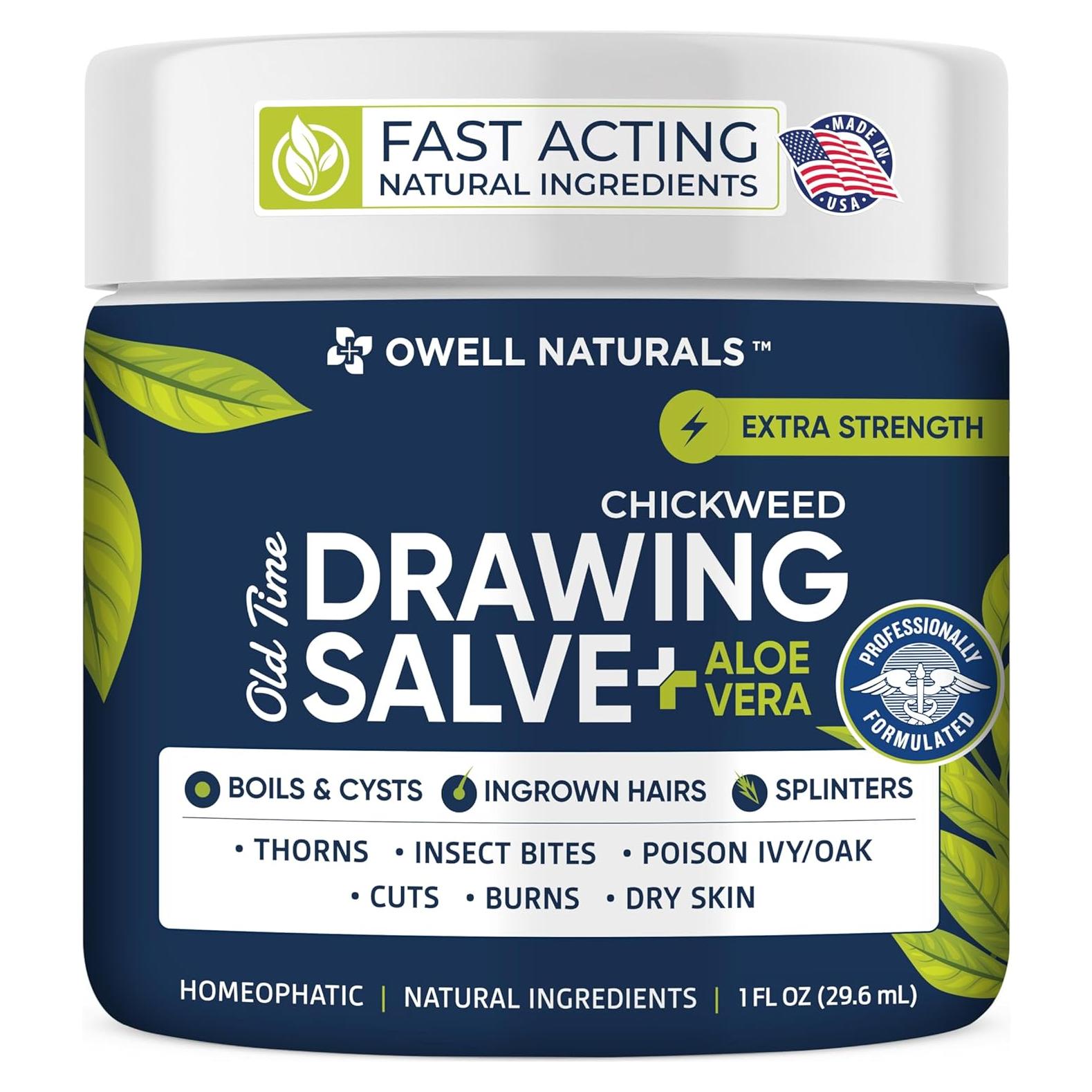 Salve Dibujo Owell Naturals con Aloe Vera 29.57 ml - Alivio Piel
