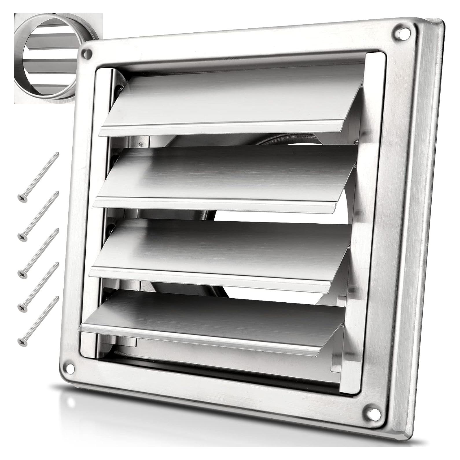 Cubierta de Ventilación de Secadora 4" Acero Inoxidable Hydencamm