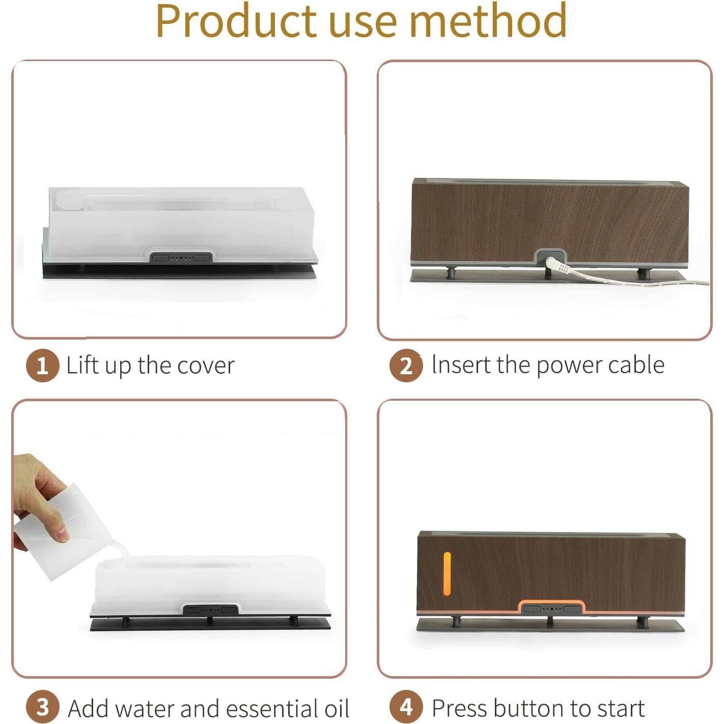 Difusor de Aceite Esencial Difusoramor DF-2303 200ml Marrón