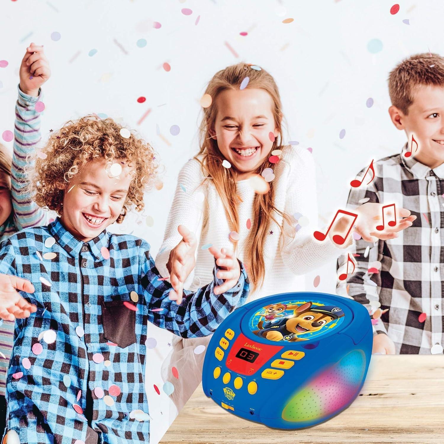 Reproductor de CD Bluetooth Lexibook Patrulla Canina 1.31kg