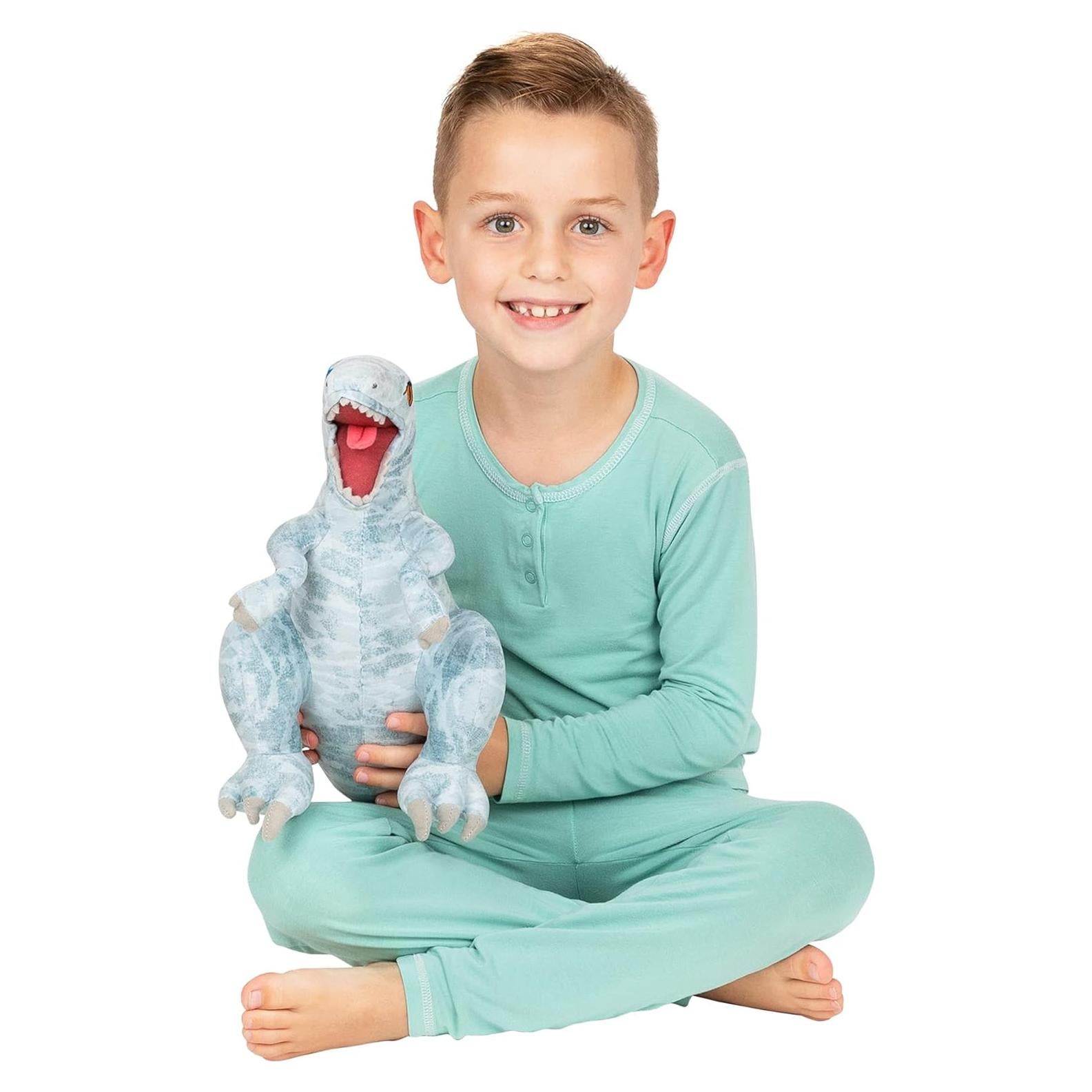 Almohada Mini T-Rex Azul Jurassic World Franco 50.8x21.6 cm