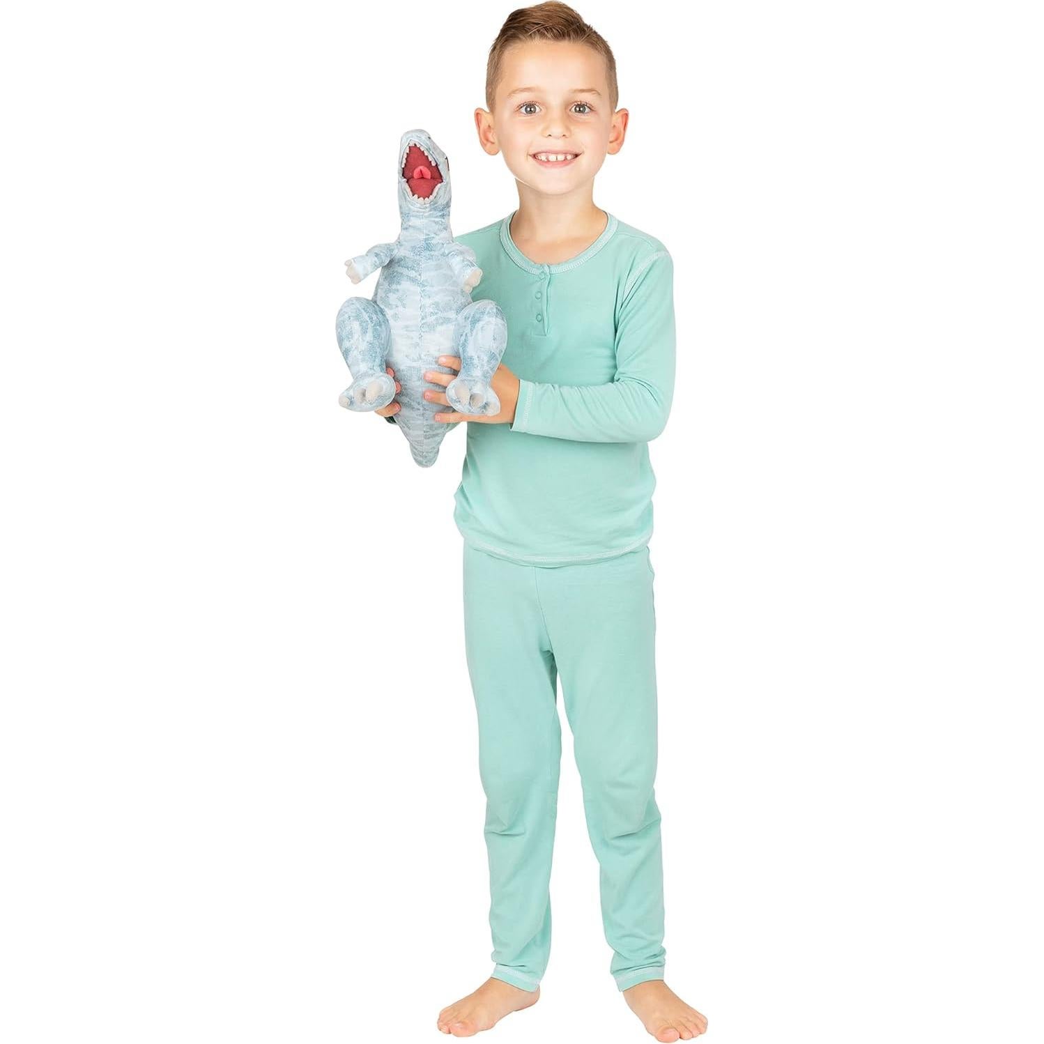 Almohada Mini T-Rex Azul Jurassic World Franco 50.8x21.6 cm