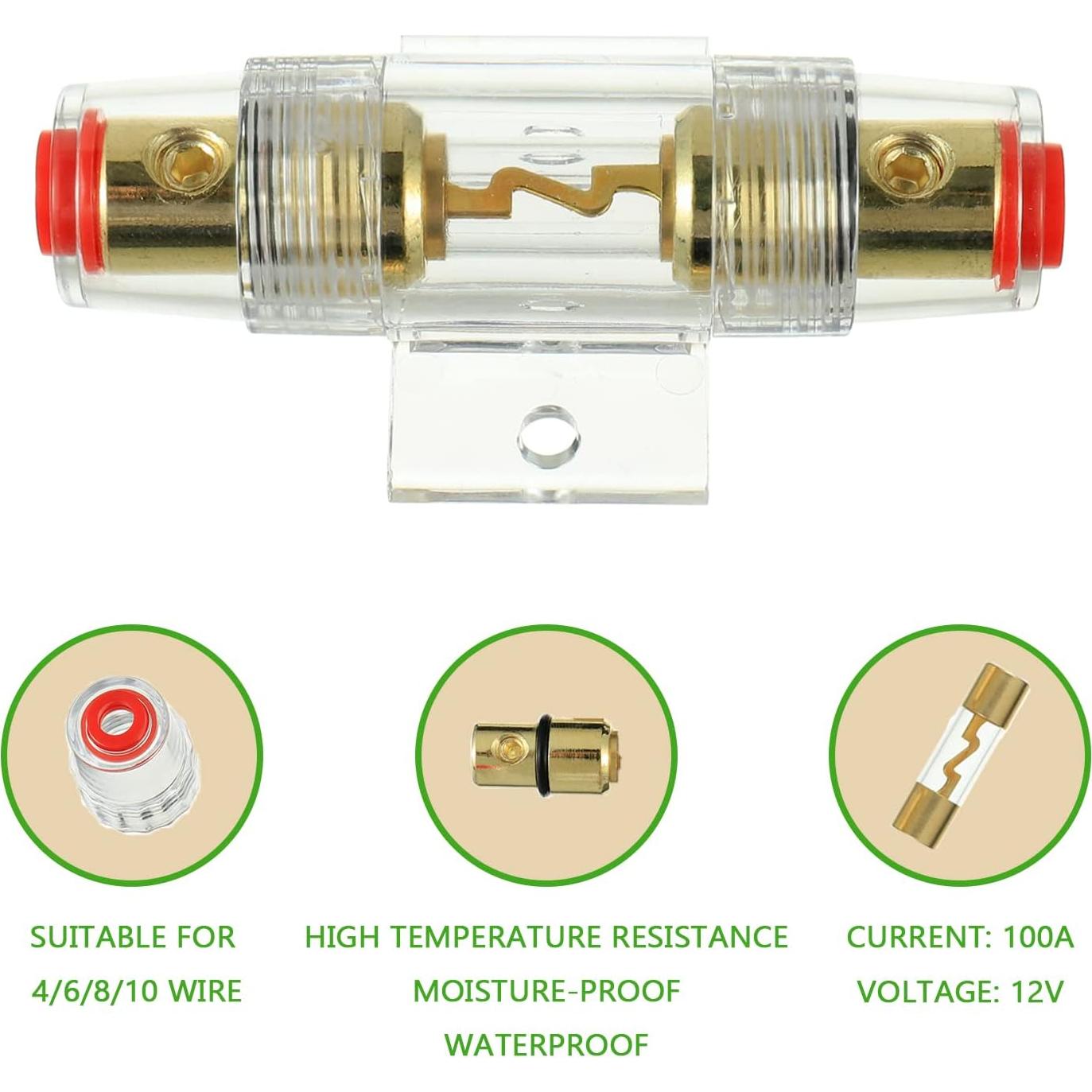 Soporte de Fusible AGU SIGANDG 100A Impermeable para Coche