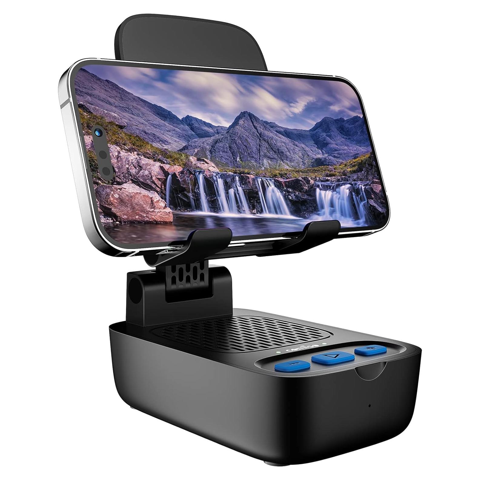 Soporte para Teléfono con Altavoz Bluetooth COMISO X8 - Negro