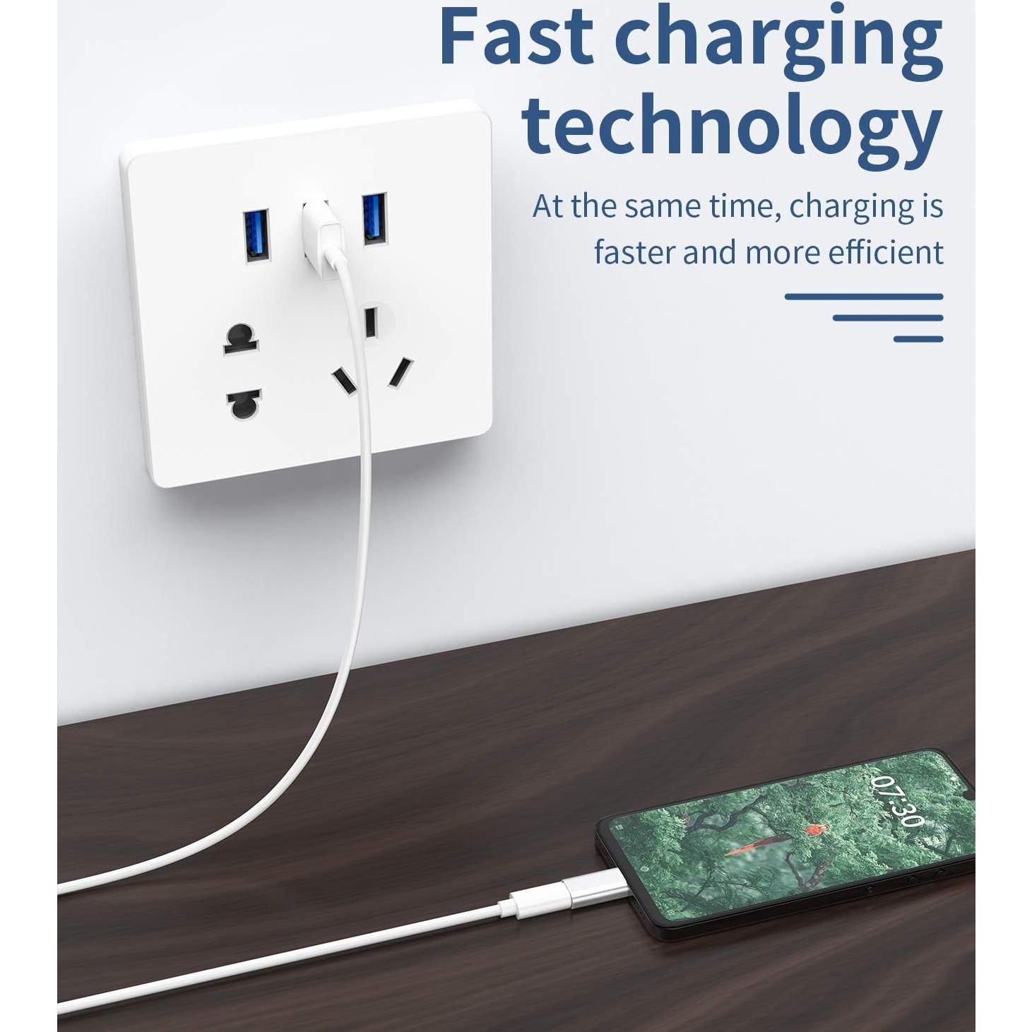 Adaptador Lightning a Micro USB 3 Pack Kefiany - Carga y Sincronización