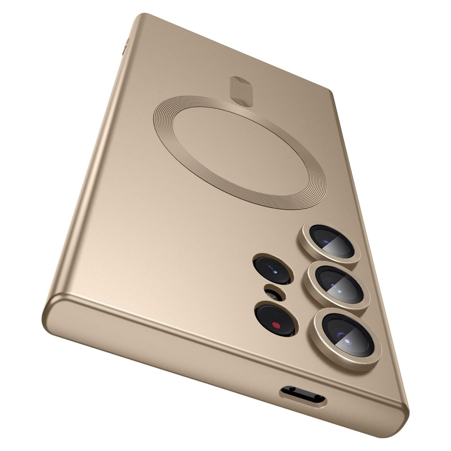 Funda Magnética LEKEVO para Samsung Galaxy S24 Ultra - Dorado