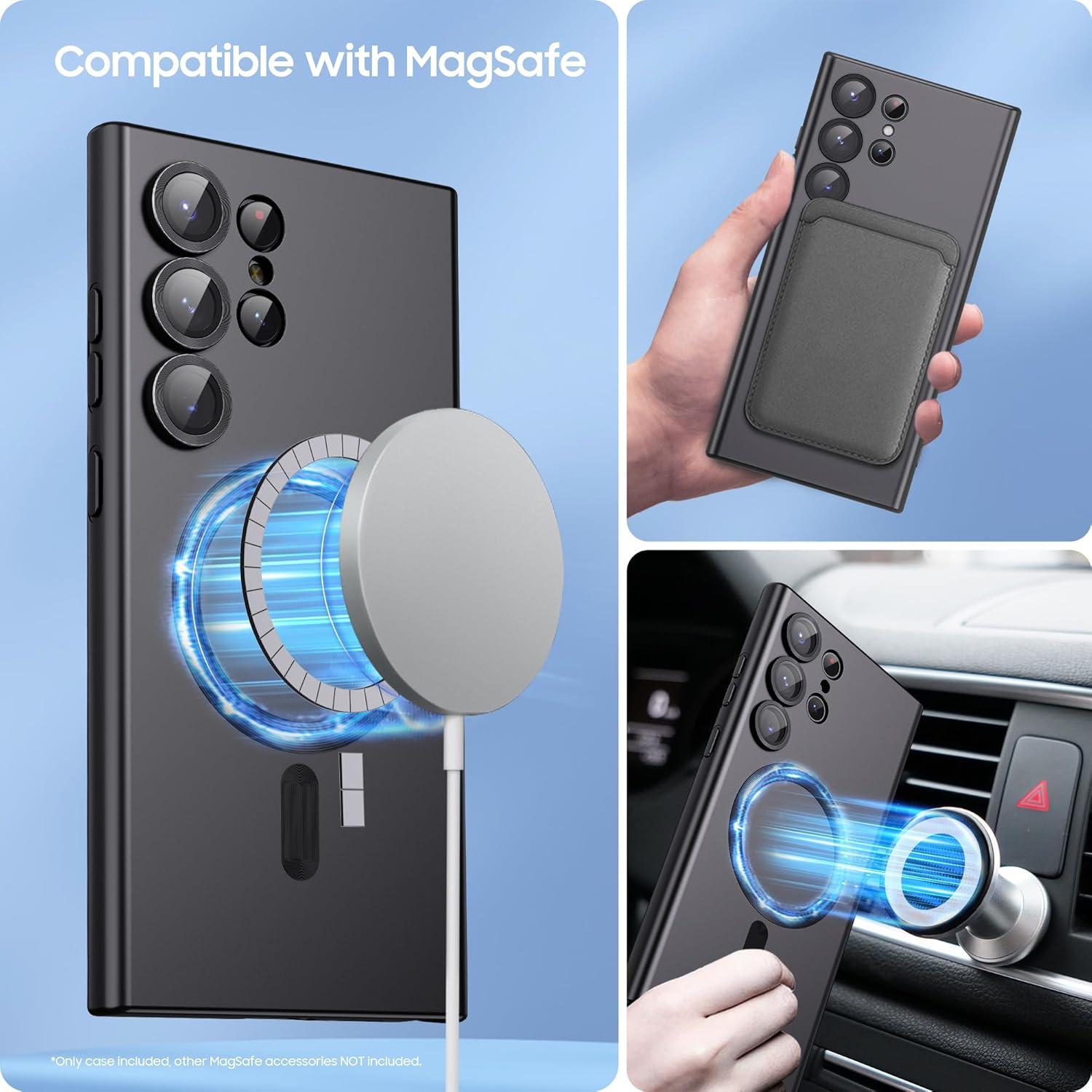 Funda Magnética LEKEVO para Samsung Galaxy S24 Ultra - Negro