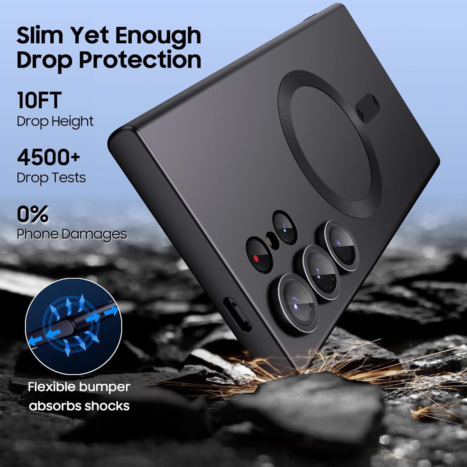 Funda Magnética LEKEVO para Samsung Galaxy S24 Ultra - Negro