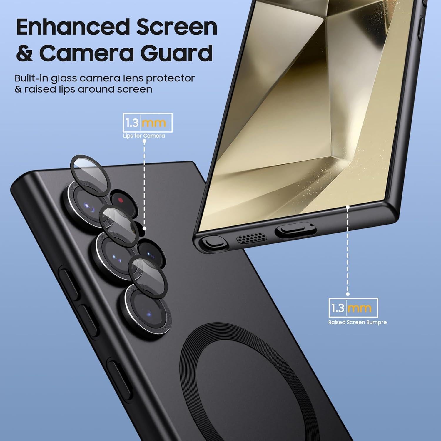 Funda Magnética LEKEVO para Samsung Galaxy S24 Ultra - Negro