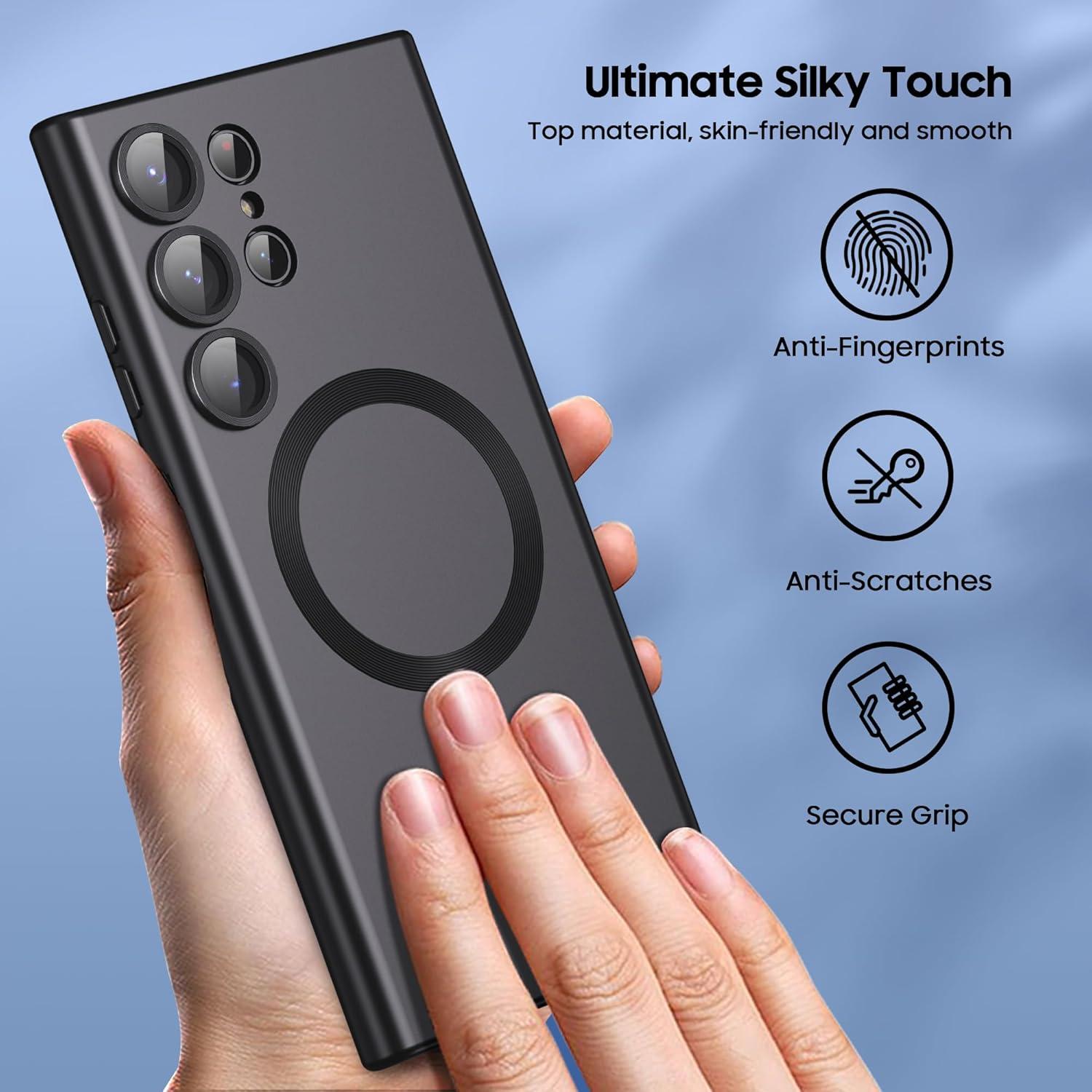 Funda Magnética LEKEVO para Samsung Galaxy S24 Ultra - Negro