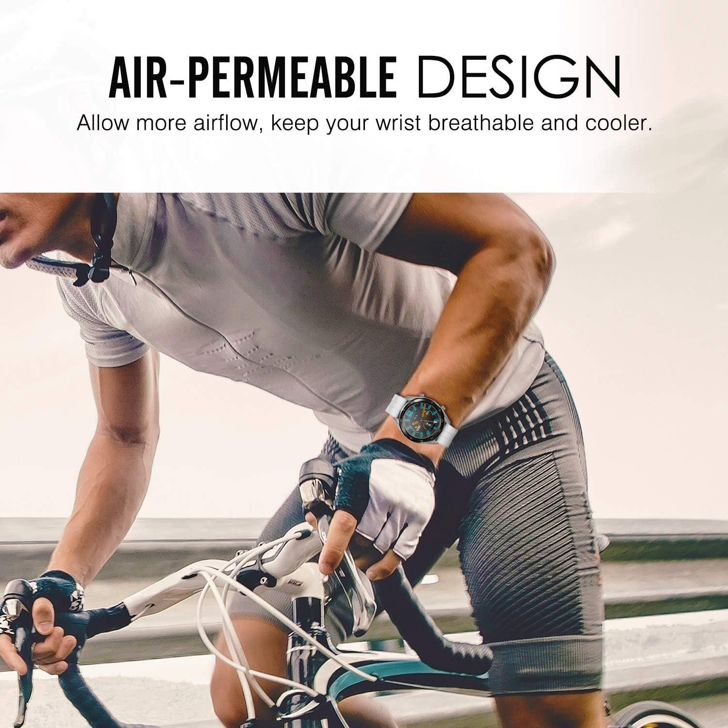 Correa de Silicona MoKo para Huawei Watch 22mm 3 Pack