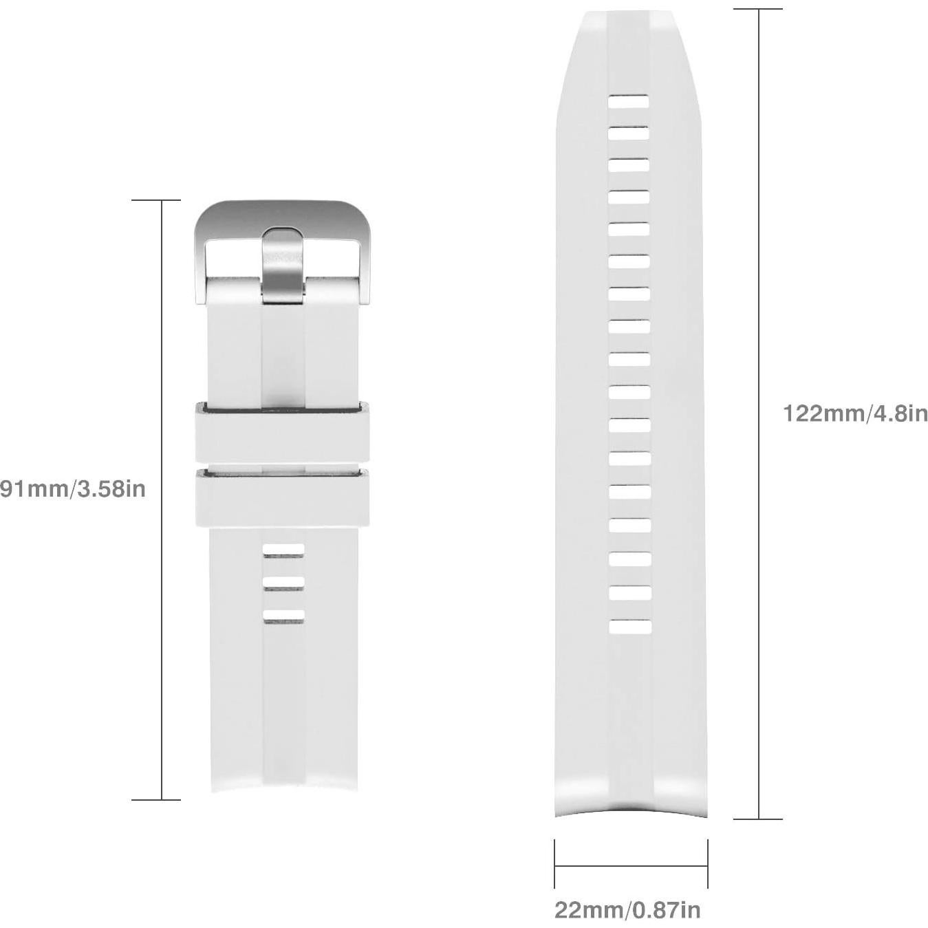 Correa de Silicona MoKo para Huawei Watch 22mm 3 Pack