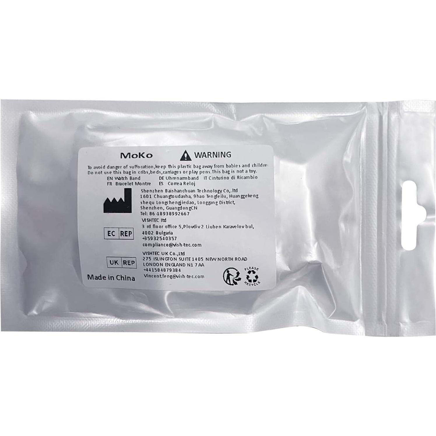 Correa de Silicona MoKo para Huawei Watch 22mm 3 Pack