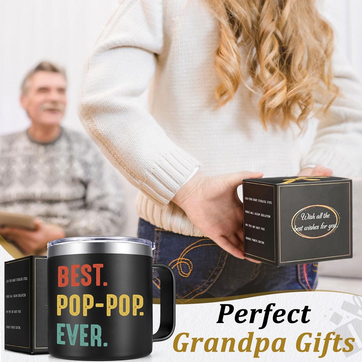 Taza Aislada Lifecapido para Abuelo 414ml Negra