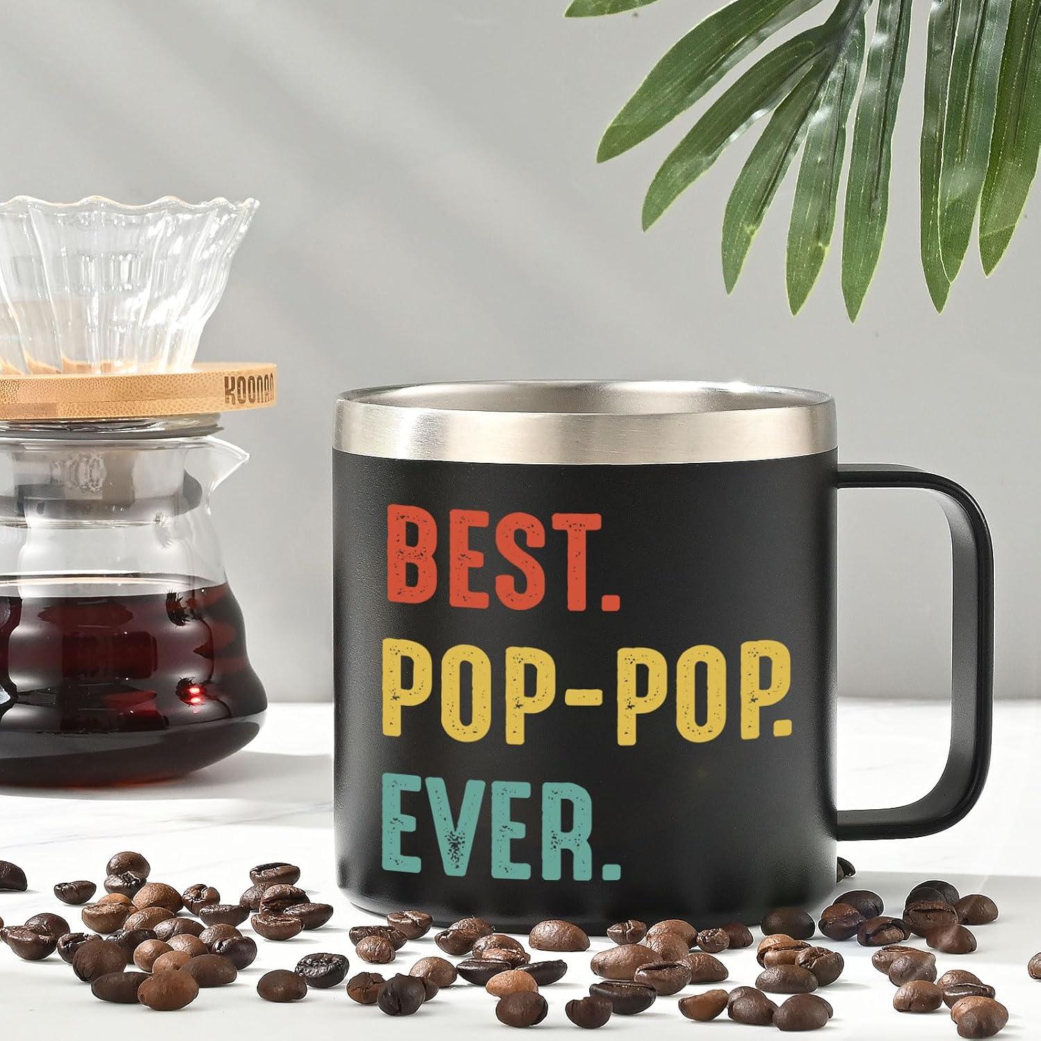 Taza Aislada Lifecapido para Abuelo 414ml Negra