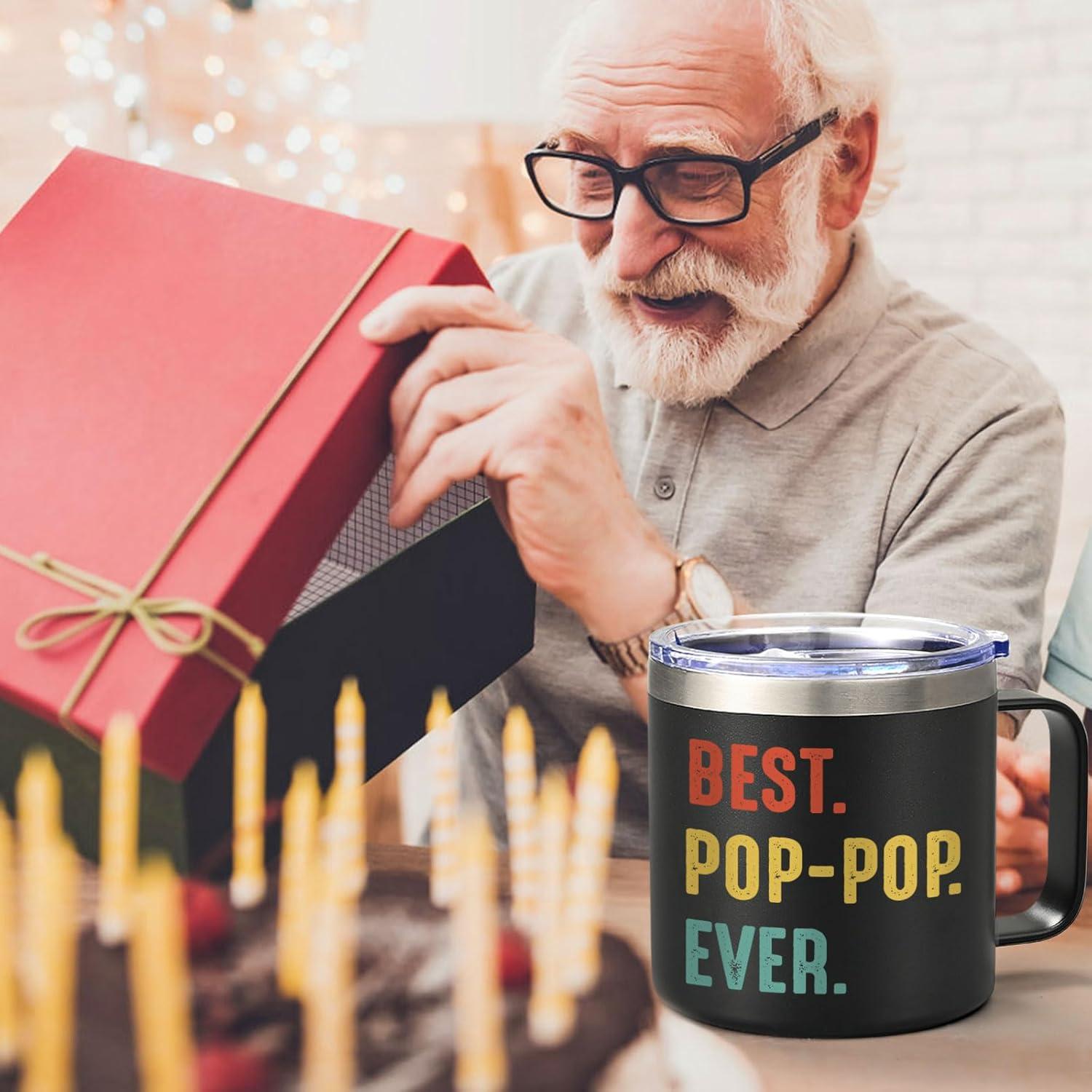 Taza Aislada Lifecapido para Abuelo 414ml Negra