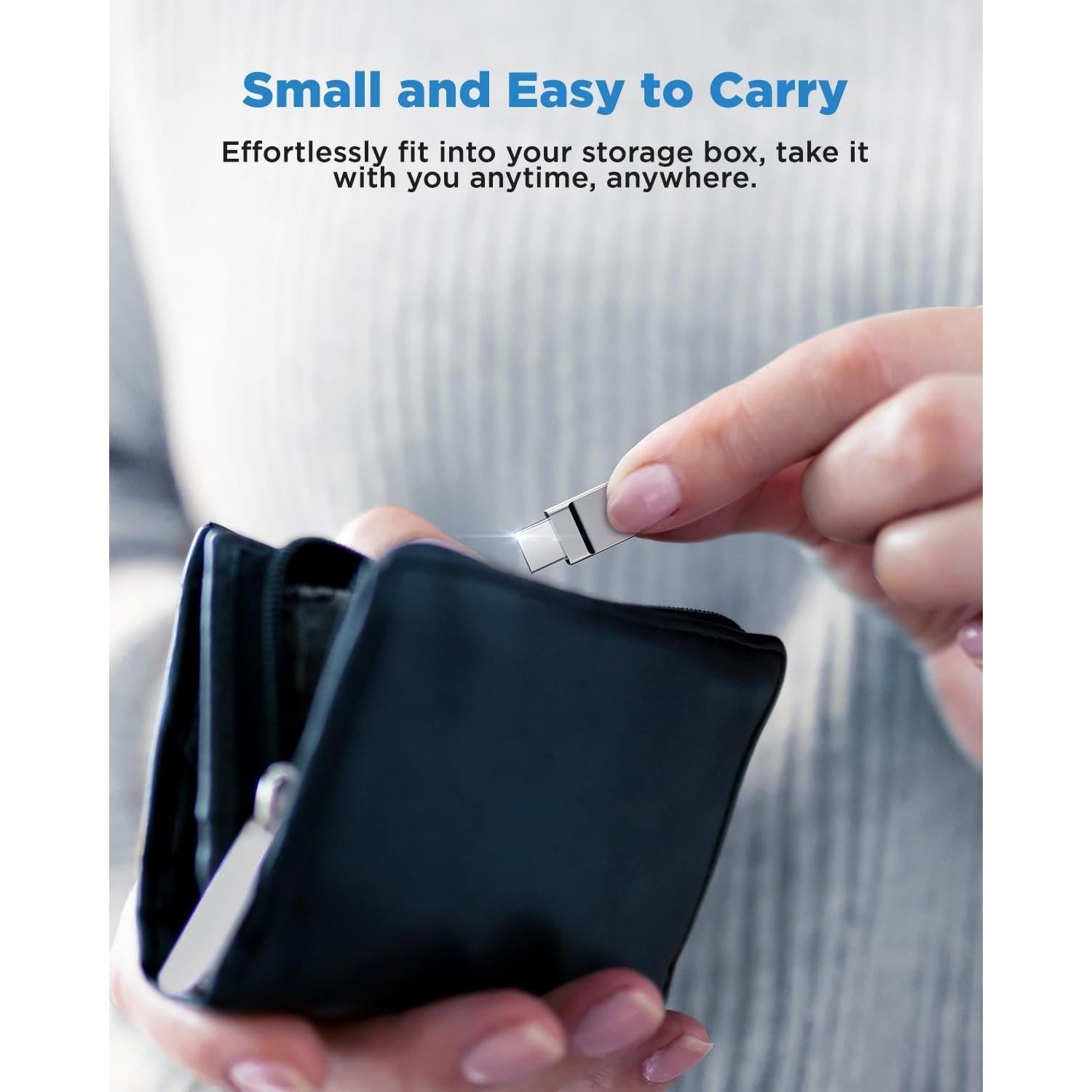 Adaptador Lightning a USB C Aioneus 2 Piezas Plata